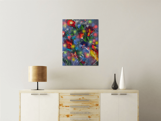 ”Romantic Evening” Abstract Painting on canvas