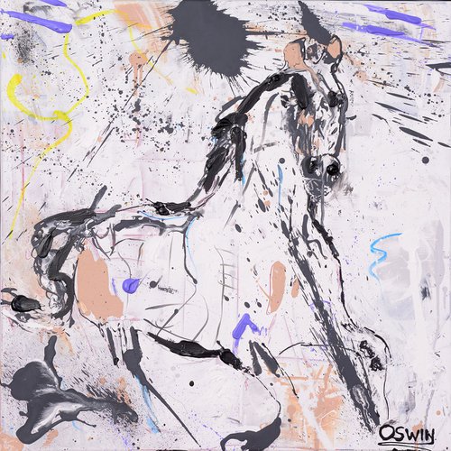 Horse painting - U4 Horse I by Oswin Gesselli
