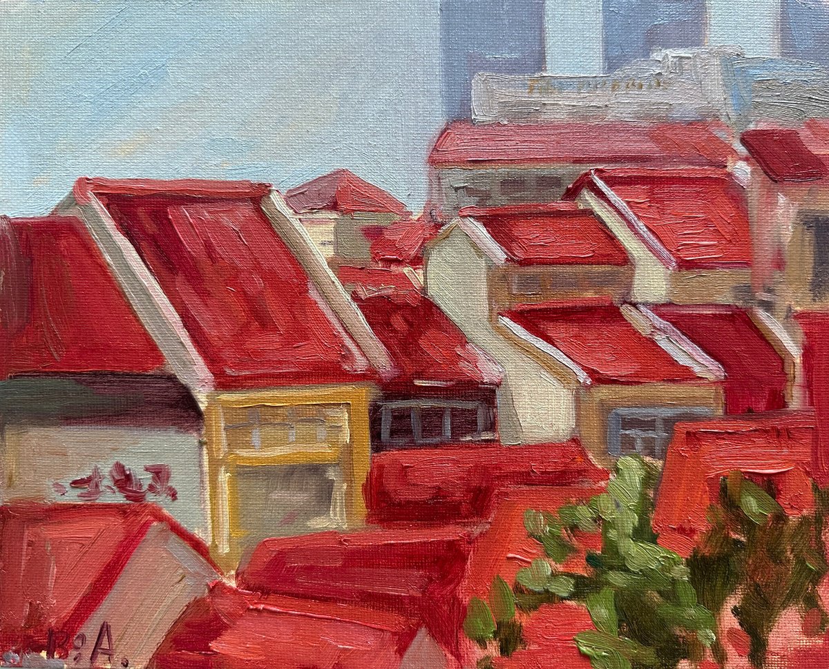 Red tiled roofs by Anna Bogushevskaya