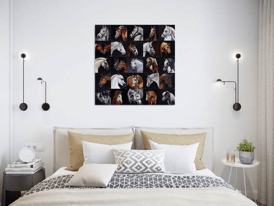 Horse Mosaic. Portrait