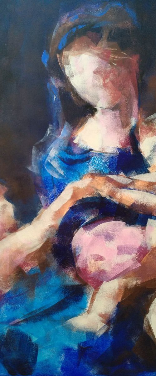 Blue Madonna 3 by Marina Del Pozo