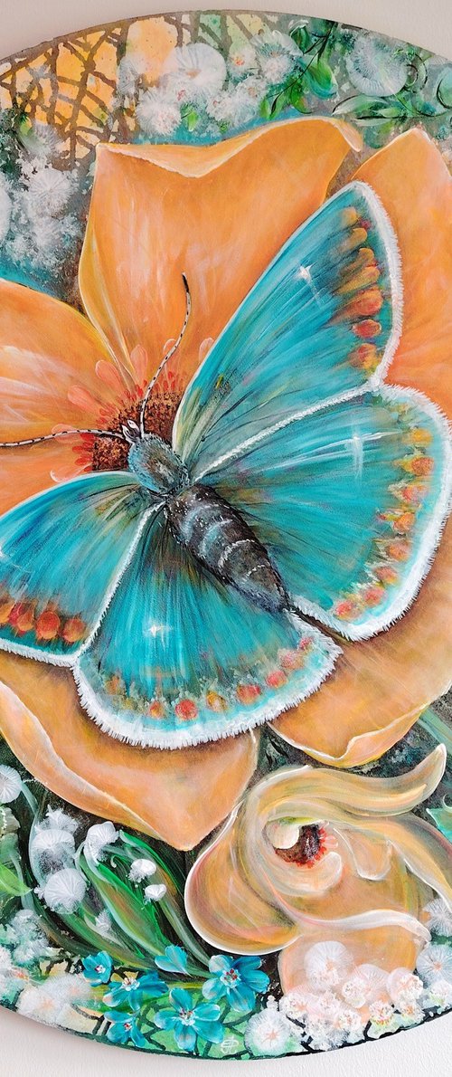 Author's painting “Azure Wings" by Elena Pertceva