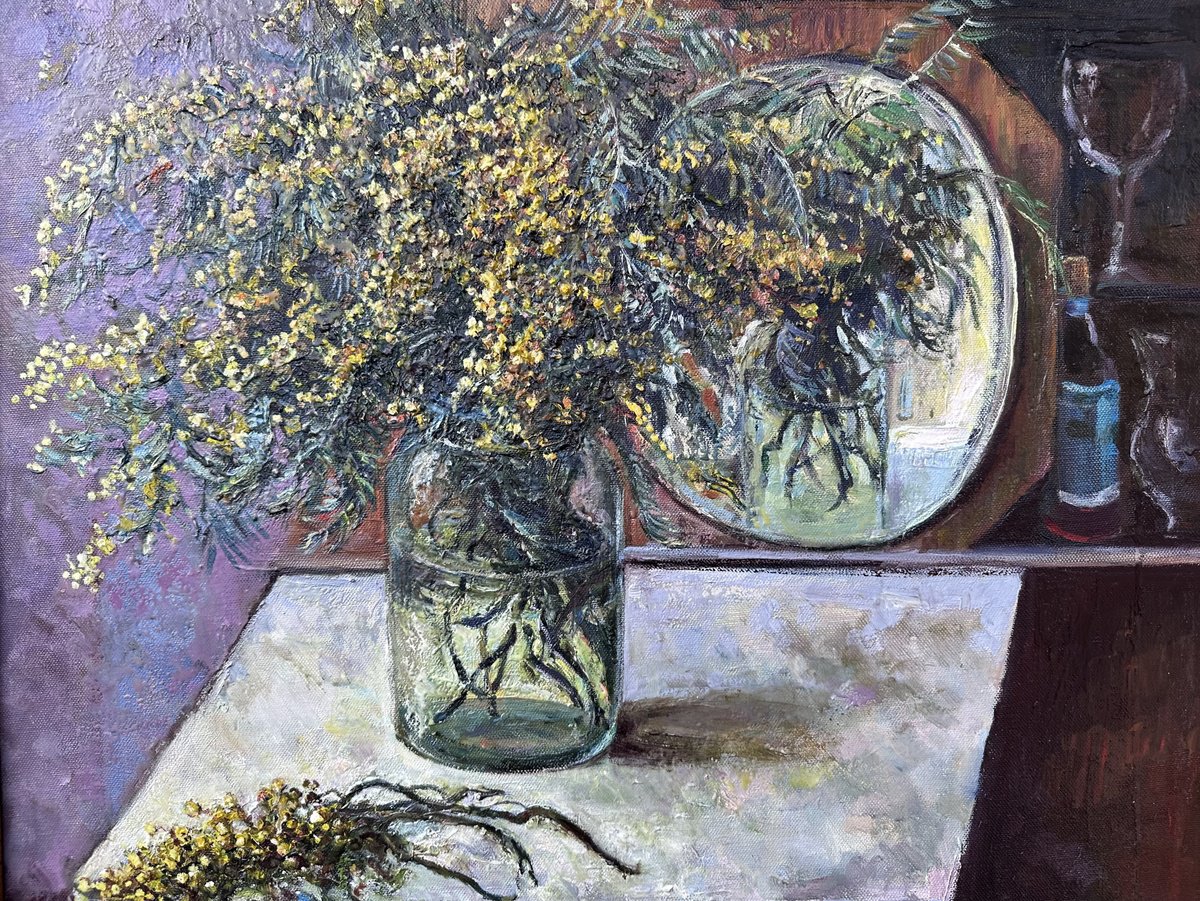 First Sign Of Spring By Zurab Sharvadze, 28 X 24, Artwork For Sale On Artfinder