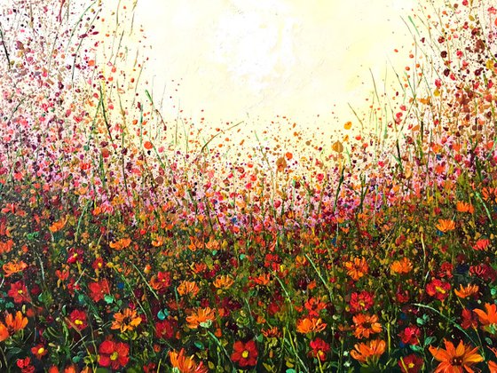 Marigold Summer- Floral landscape