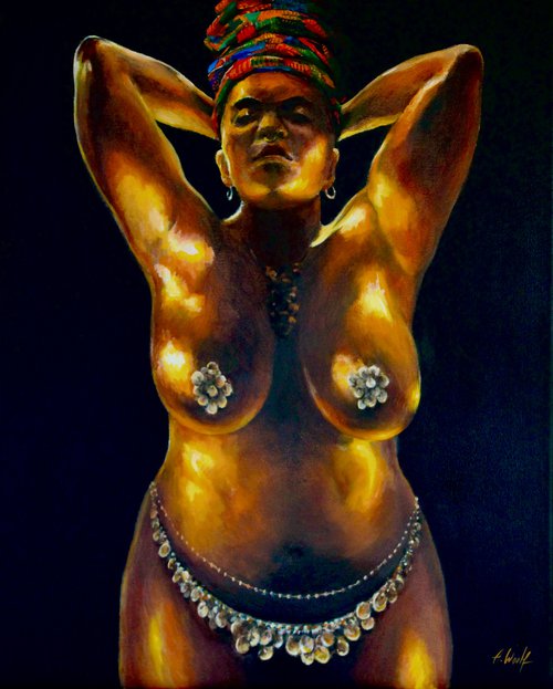 Bronze Lady by Anatol Woolf