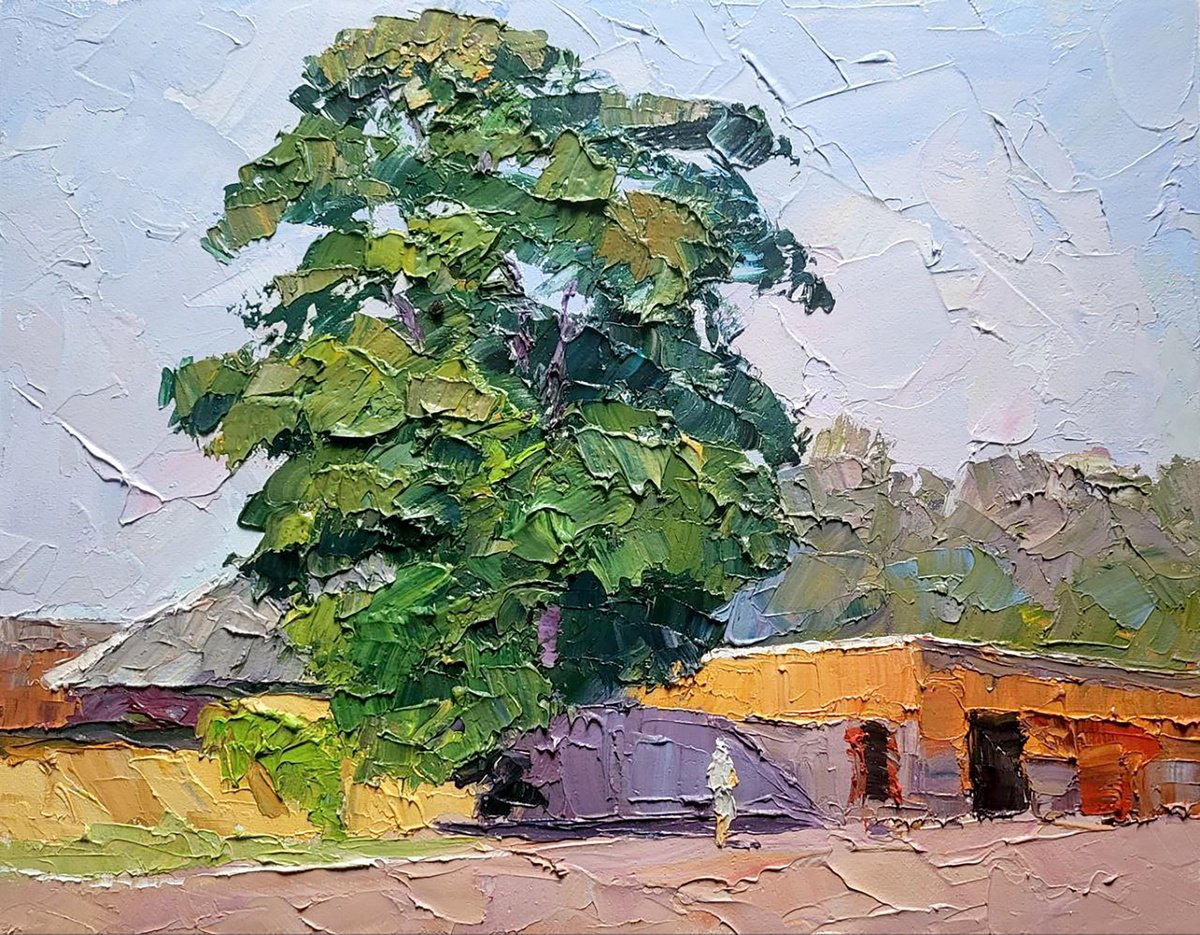 Oil painting Acacia Serdyuk Boris Petrovich nSerb910 by Boris Serdyuk