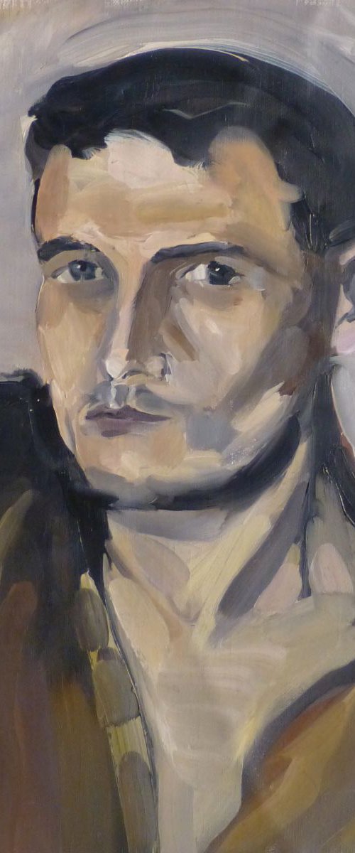 Portrait of Marc, oil on canvas, 46x38 cm by Frederic Belaubre