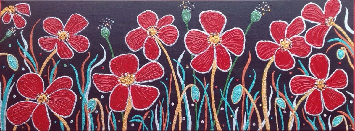 Poppy Garden by Julie Stevenson