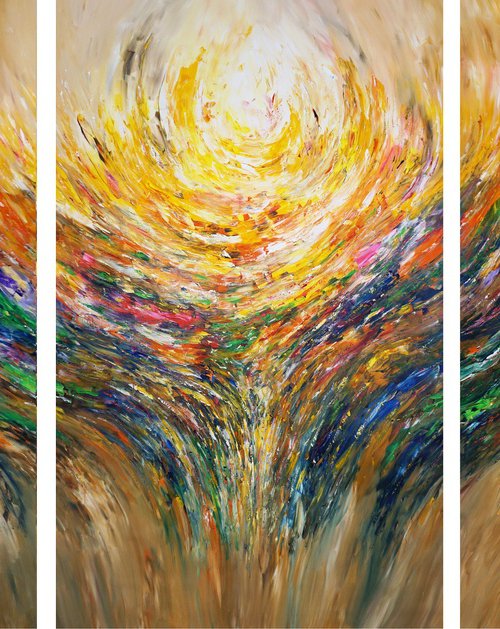 Triptych: Nature Energy XXXL 1 by Peter Nottrott