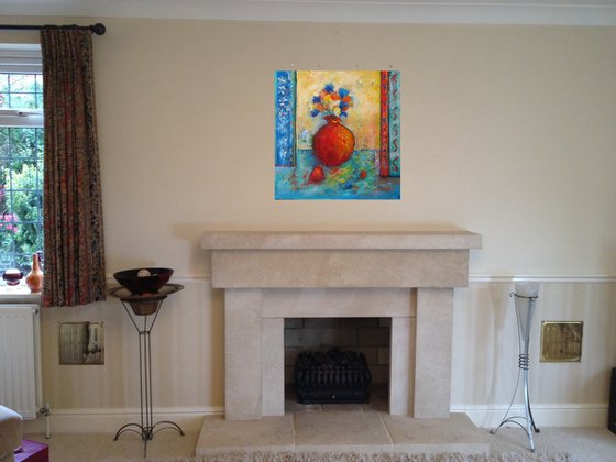 Terracotta Pot and Flowers