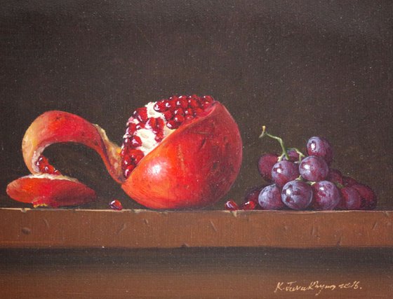 Original Oil Painting Fruit Still Life Painting