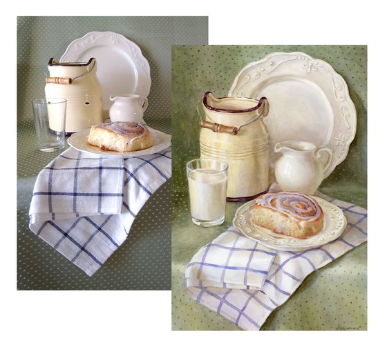 Still life with cinnabon
