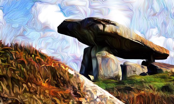 Dolmen - an abstract photo-impressionistic artwork