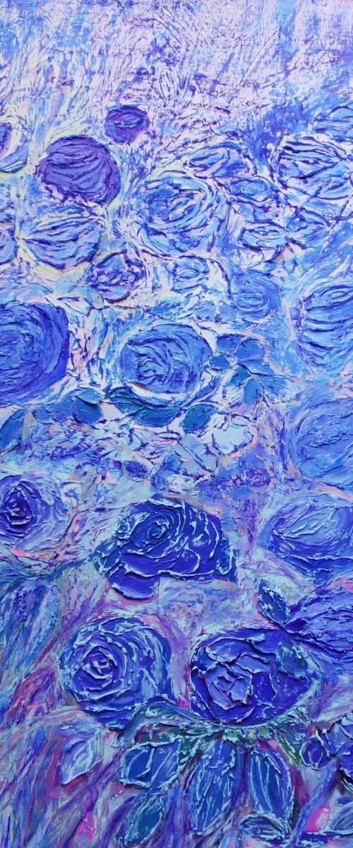 Blue Roses by Lesley Blackburn
