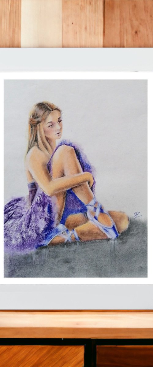 Ballet dancer in Violet by Susana Zarate Harris