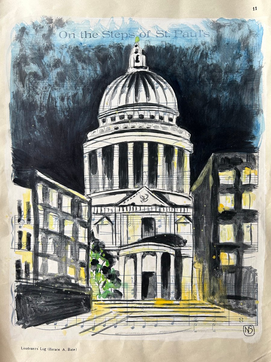 On the Steps of St Pauls by Nina Shilling