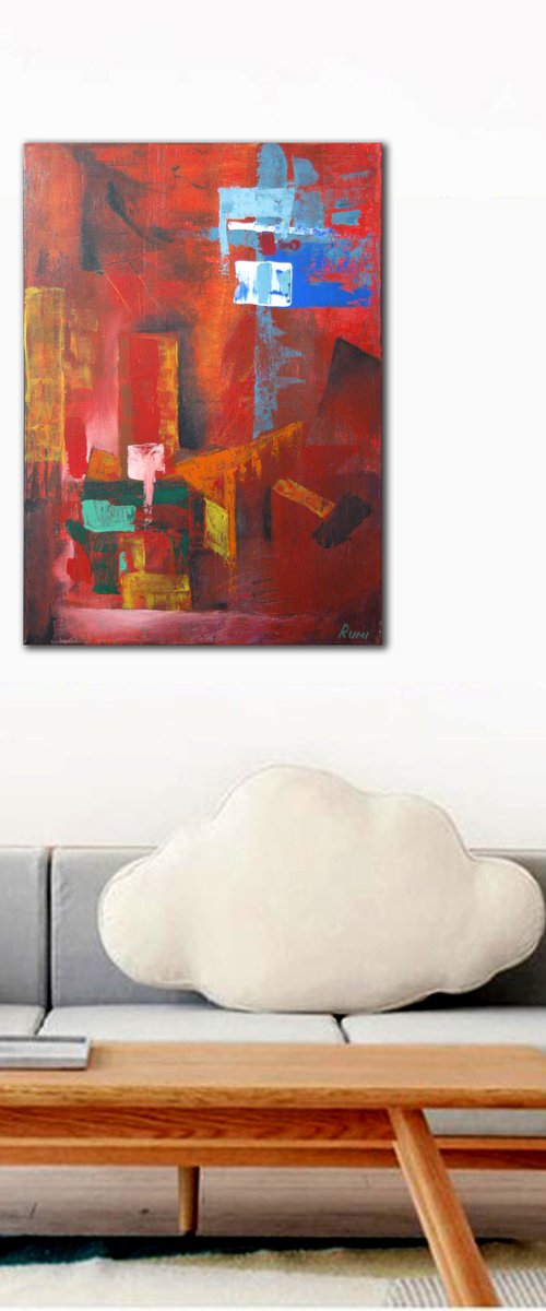 "Composition in red" by Rumen Spasov