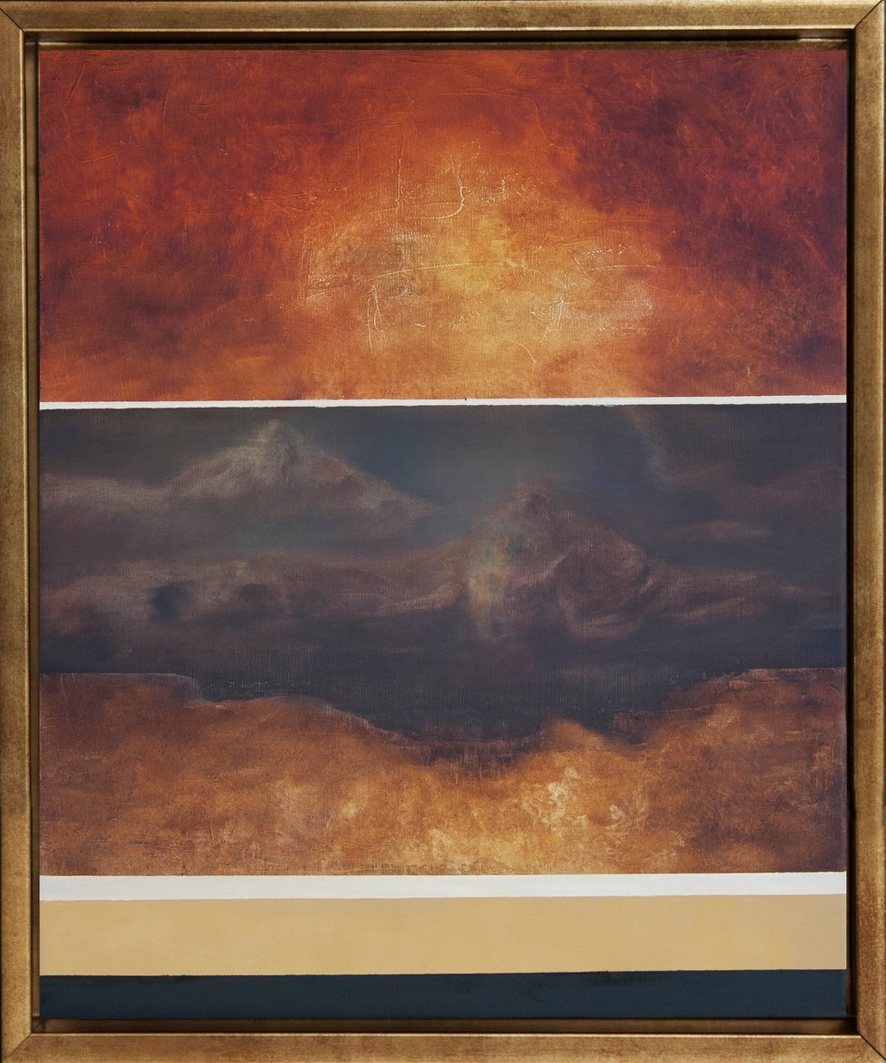 Organic Landscape Oil Painting By Przemek Kret, 23 X 27", Sumeru, Original Artwork