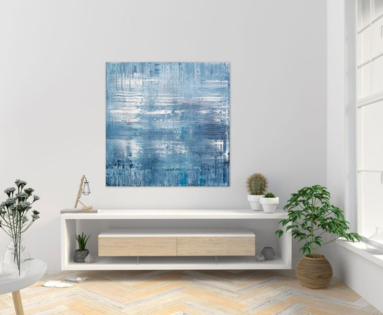 Blue abstract painting TB359