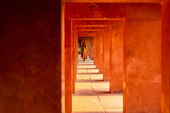 Orange Passage at Taj Mahal