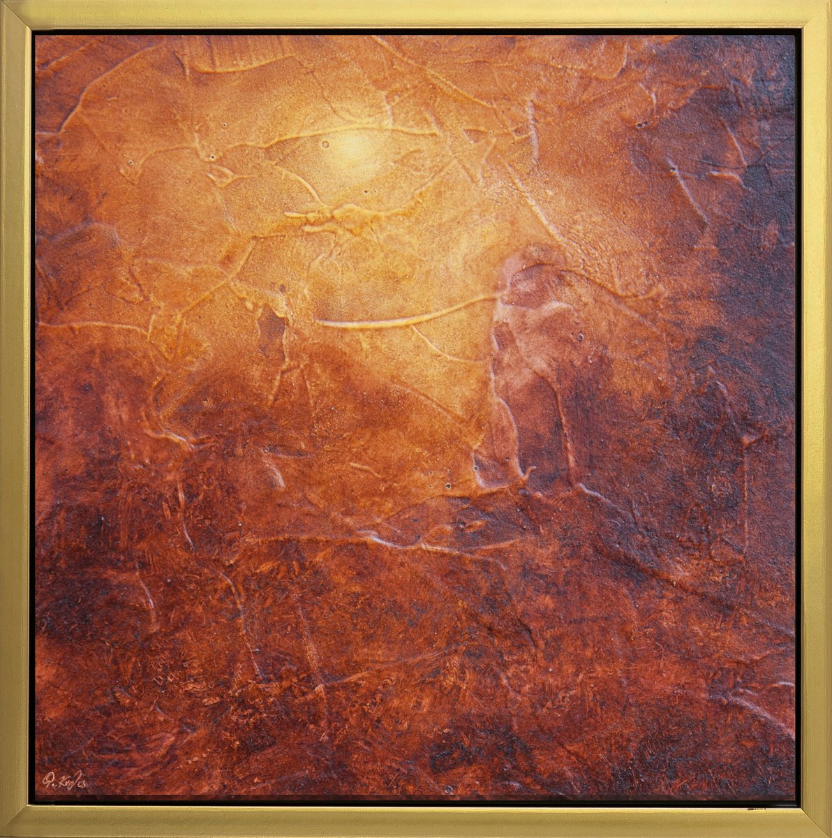 Organic Landscape Oil Painting By Przemek Kret, 11 X 11", Naima, Original Artwork