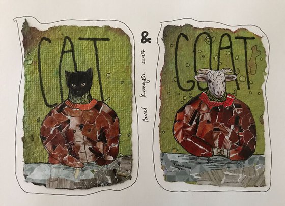 Cat and goat