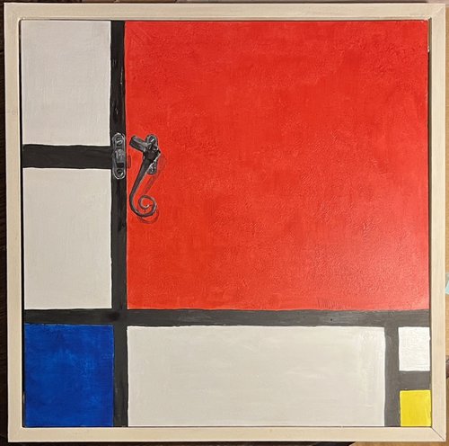 Composition II -  in Red, Blue, and Yellow with a Catch by Chris Walker