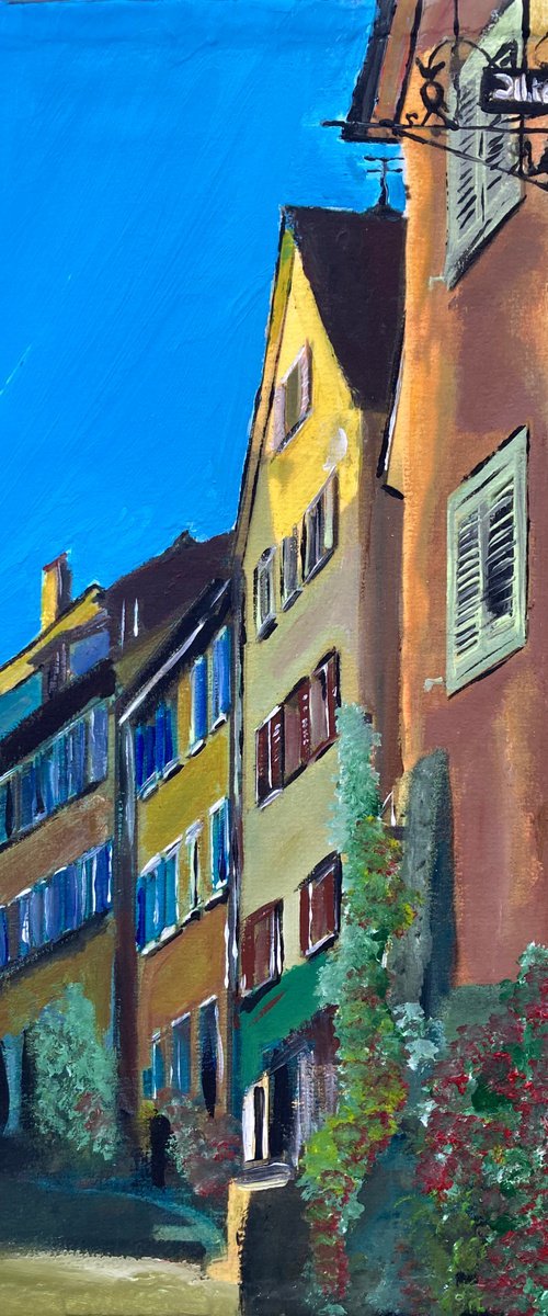 Swiss Town, Late Afternoon by Andrew  Reid Wildman