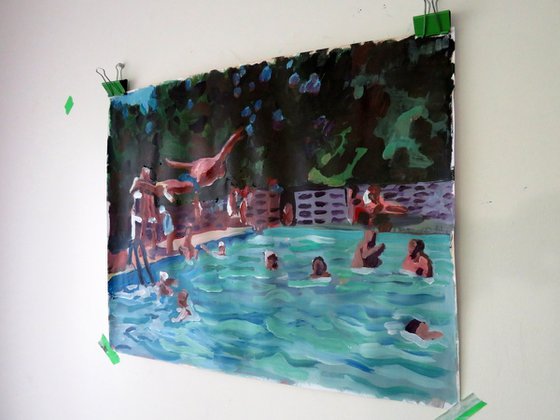 Swimming  Pool with diver