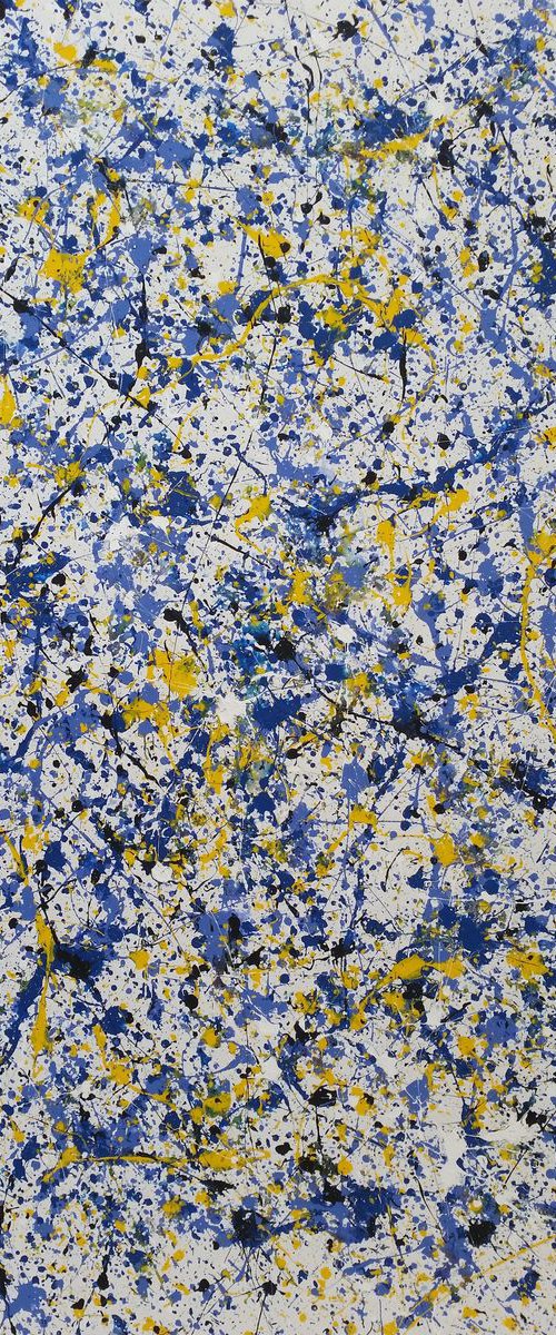 Modern  Abstract ACRYLIC Painting on CANVAS by M. Y. by Max Yaskin