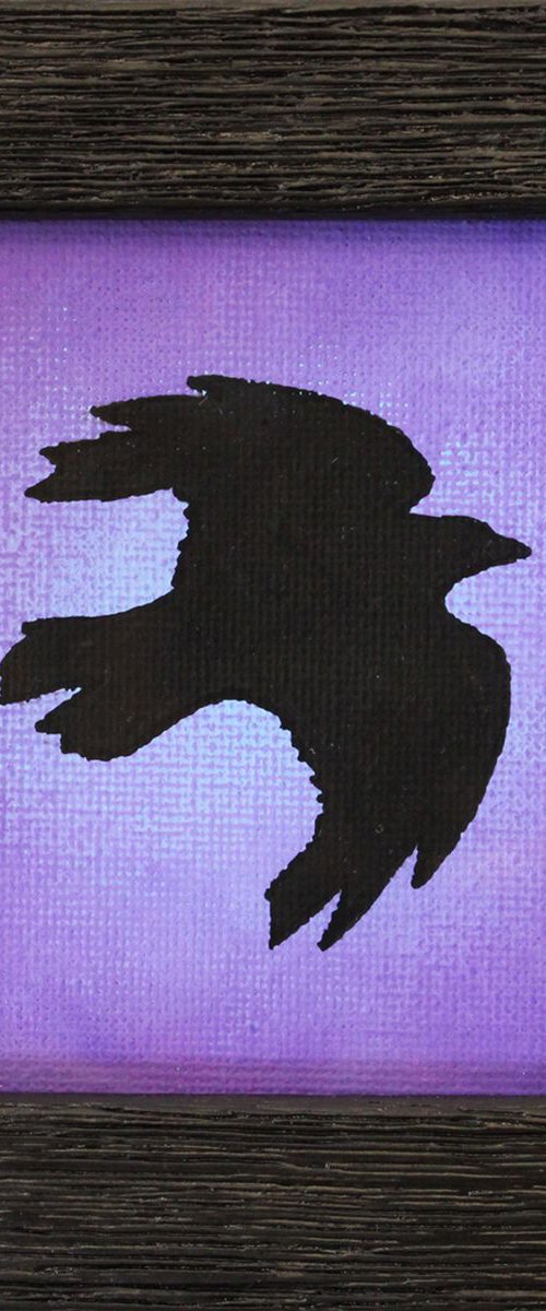 Silhouette of raven by Jonathan Pradillon