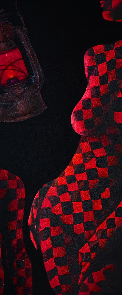 Couple and Lantern by Sonaly Gandhi