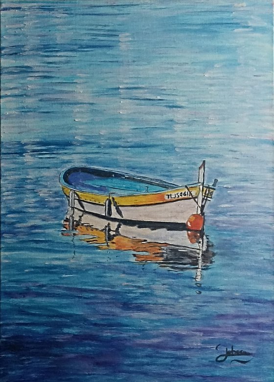 Boat  and reflection