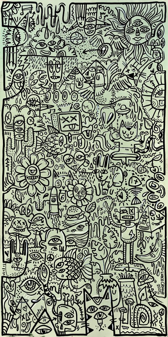 Untitled / Wooden Panel Doodle