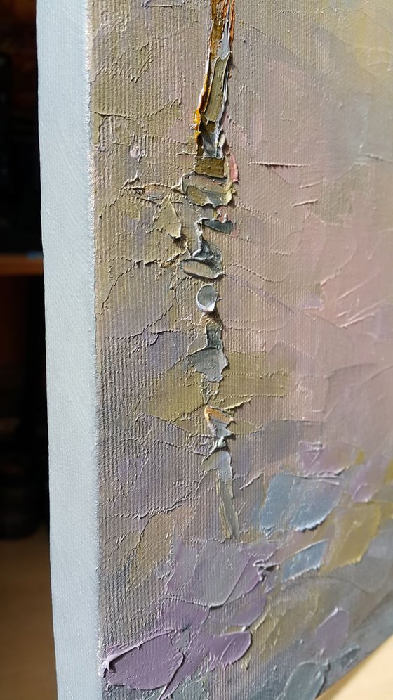 Venice Morning - oil painting, palette knife, 90x60cm