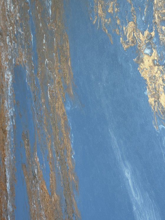 Filón — Large Blue Abstract Vertical 160 cm