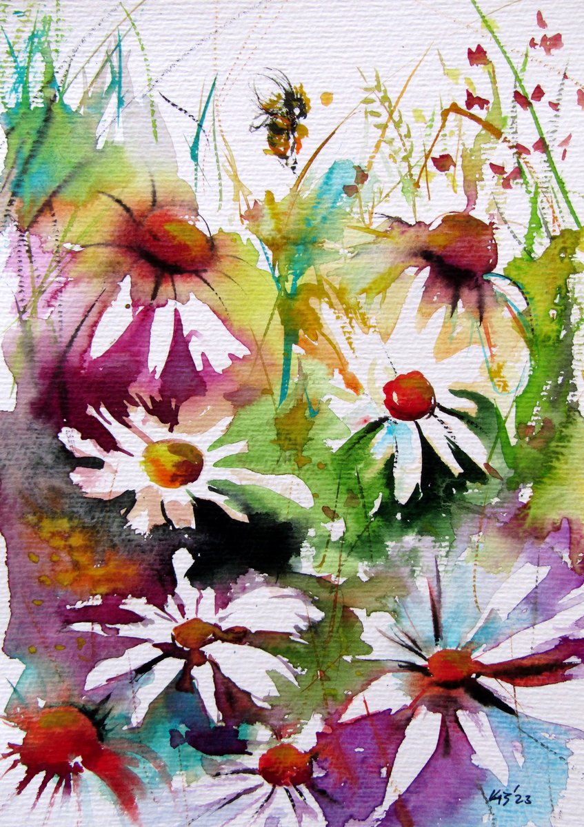 Colorful wildflowers II /25  17,5 cm/ by Kovcs Anna Brigitta