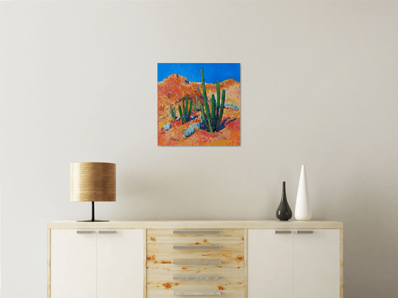 Cactuses in the Desert, Midday