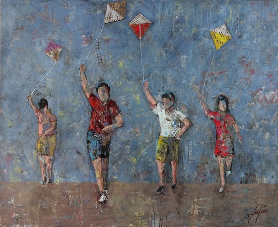 NIÑOS CON COMETAS
