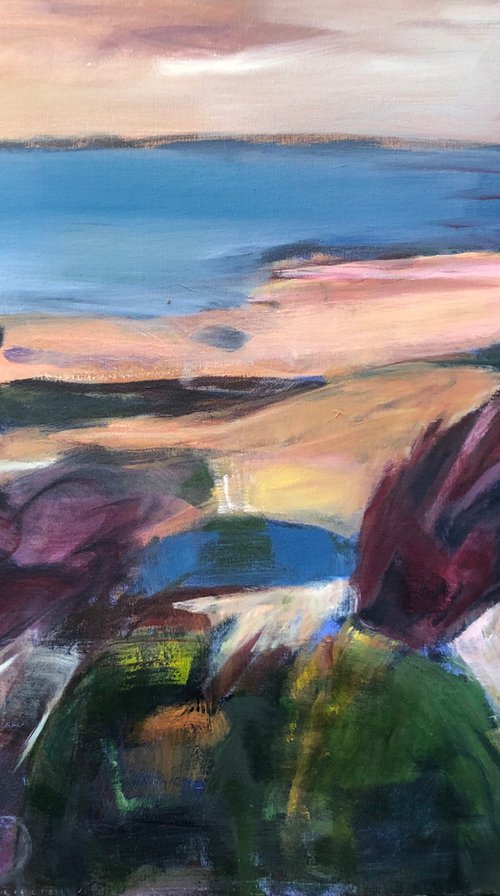 SEASCAPE AT DUSK by Maureen Finck