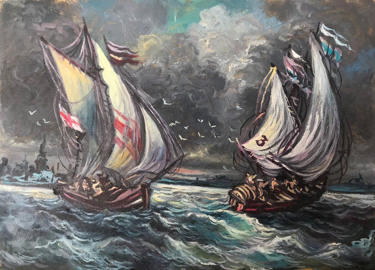 Storm at sea by Oleg and Alexander Litvinov