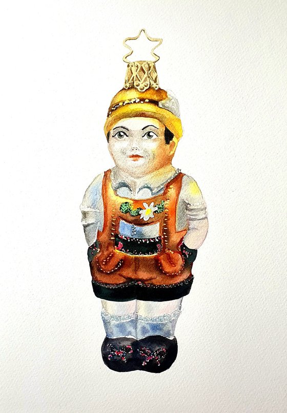 Snowfall over Bavaria