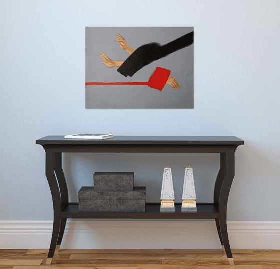 FIND ME - RED LINE PAINTING