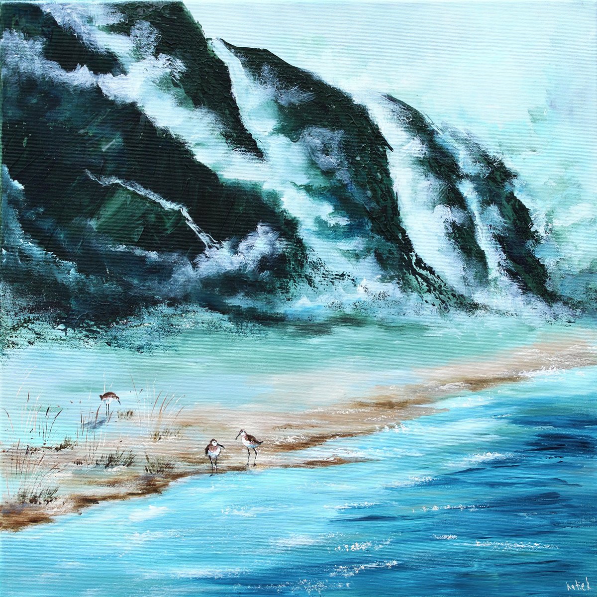 Faroe Dreamtide By Katerina Koroleva, 20 X 20, Artwork For Sale On Artfinder