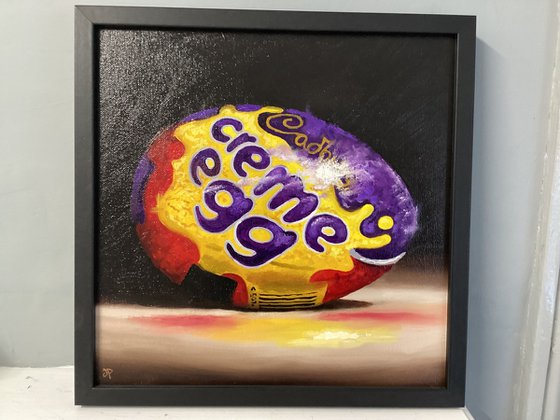 Cadbury chocolate Creme egg still life