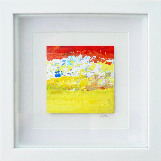 Framed ready to hang mini original abstract #262