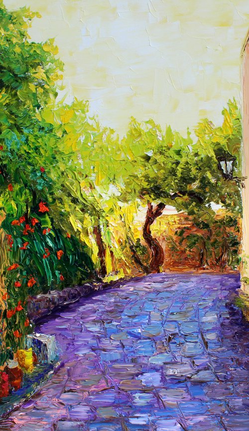 A street in Athens by Haykuhi Khachatryan