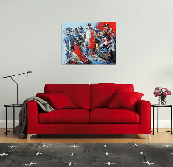 Jazz Band on Canvas