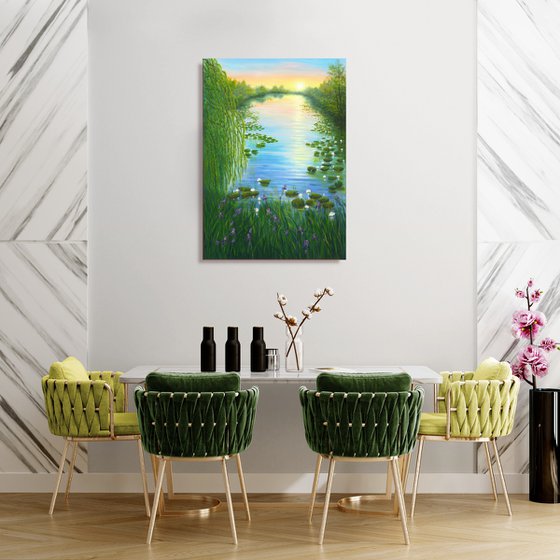 Water lily pond