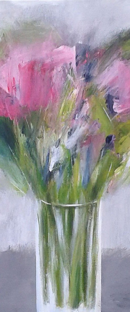 Pink Roses II by Jan Rippingham